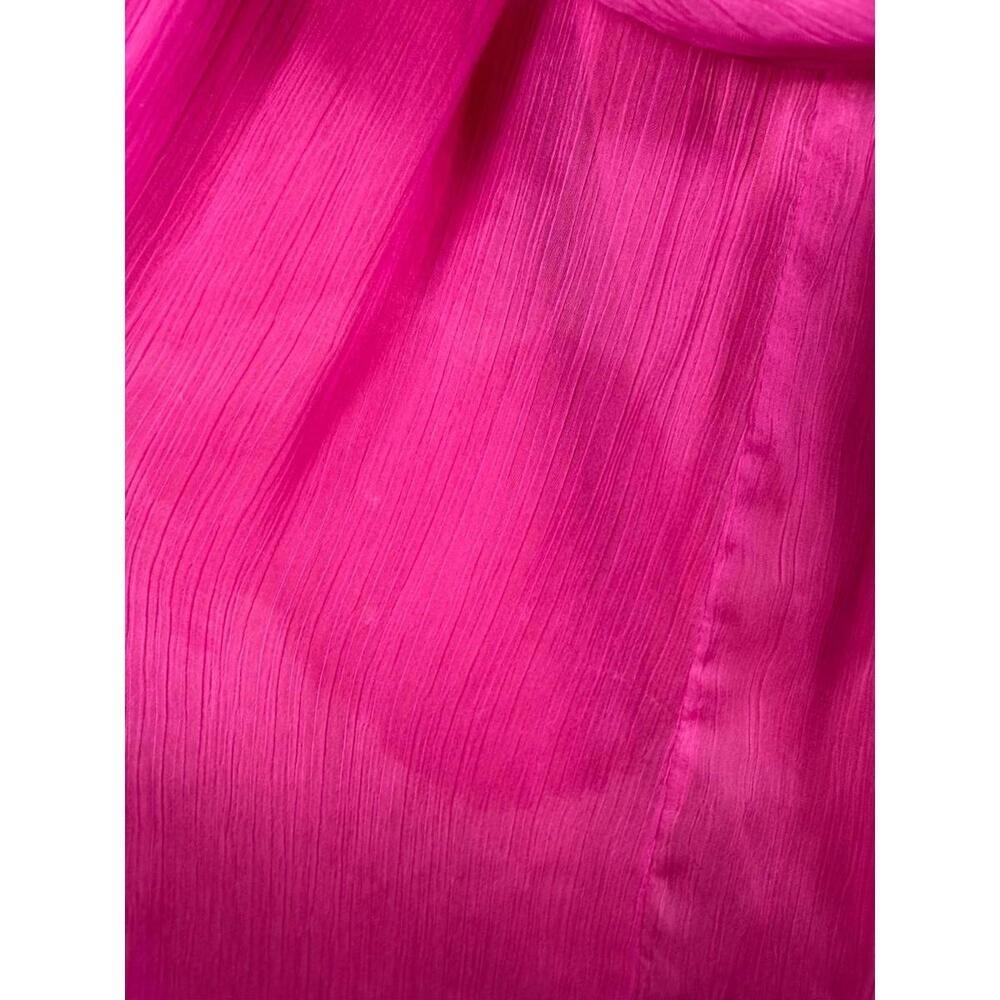 Adam Lippes x RTR Pink Knot Front Gown Size 14 with Fabric Pull Discoloration - Picture 13 of 14